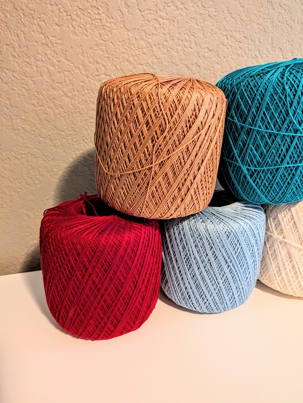 Crochet Thread Assorted Colors - 7 Spools - Picture 2 of 5